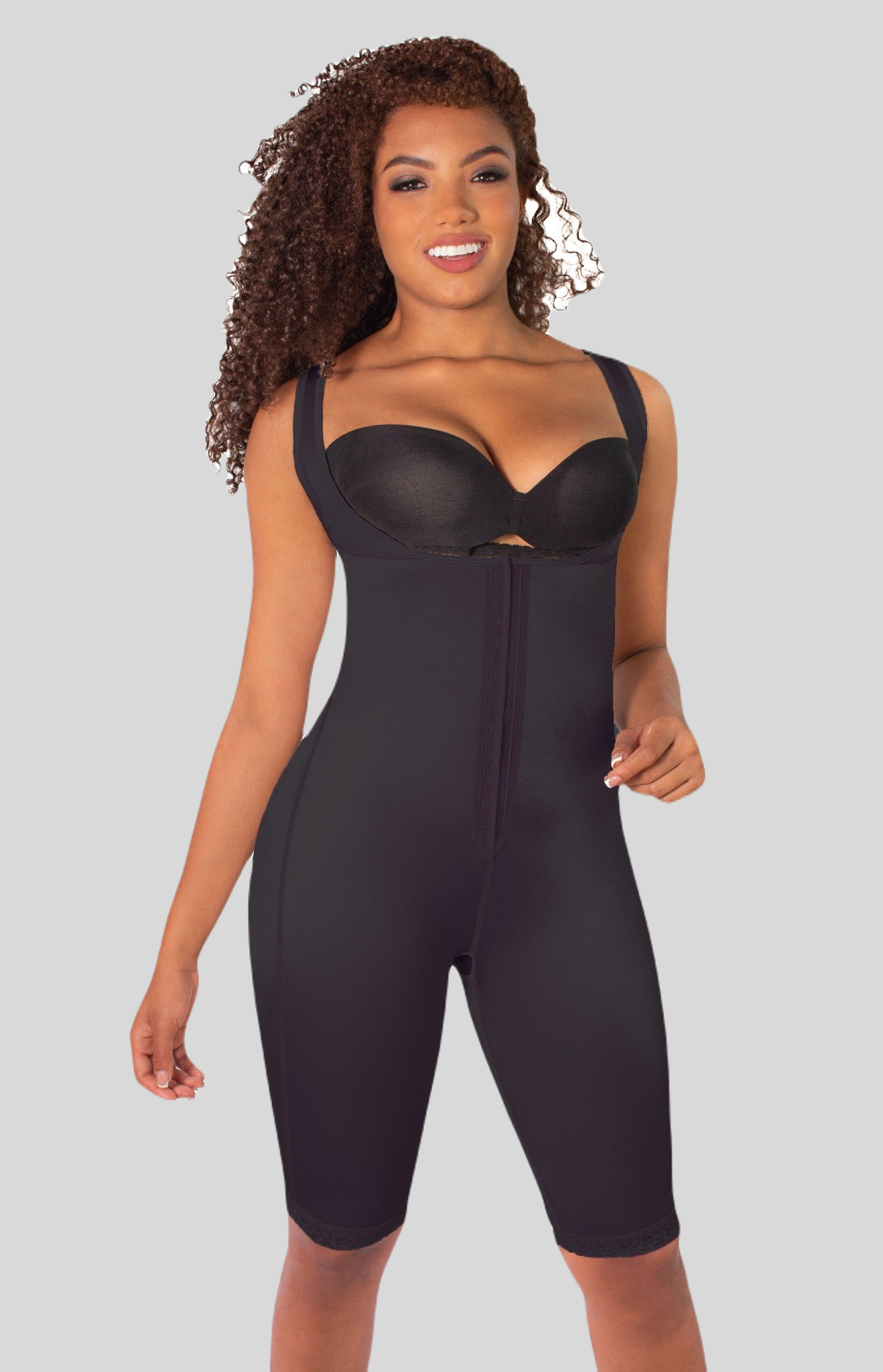 Full Body Control Suit w/ Front Closure & Back Support