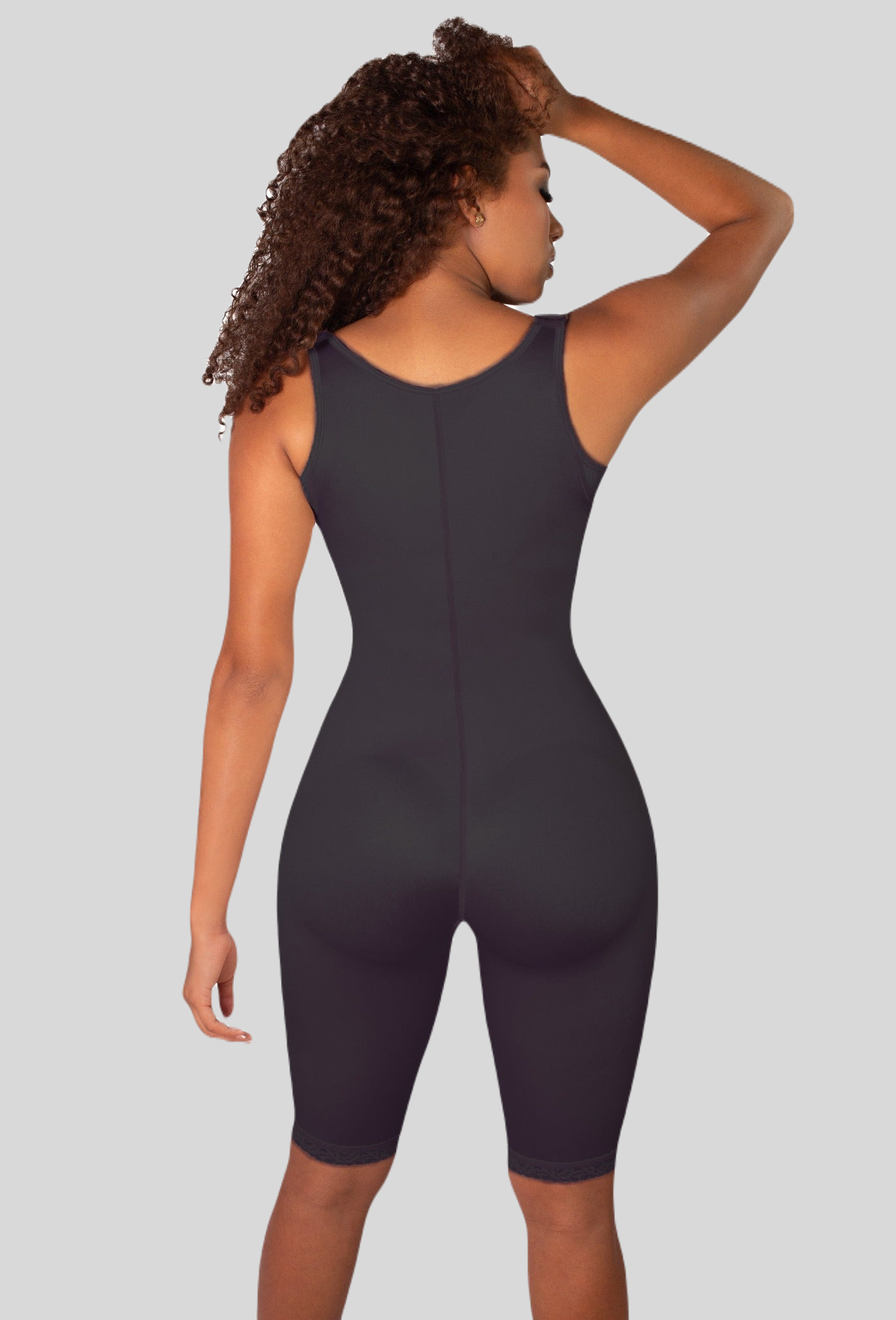 Full Body Control Suit w/ Front Closure & Back Support