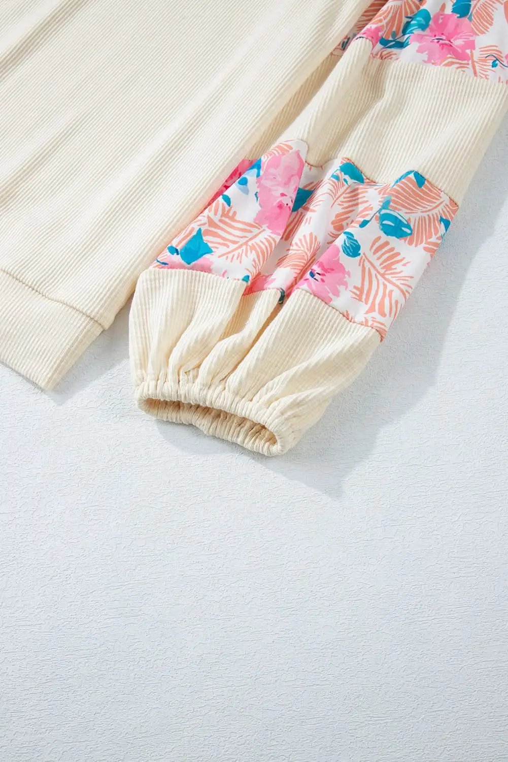 Women's Blouse - Apricot Floral Textured - Southern Belle Style