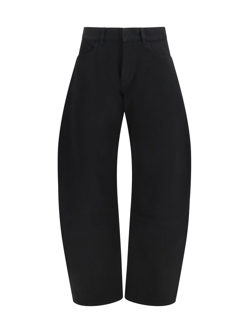 Low-Rise Rounded Jeans