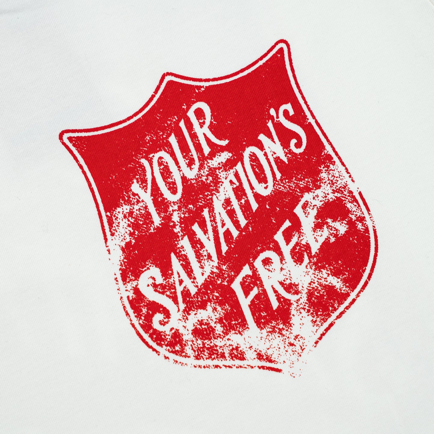 Salvation Cut-Off Tee - White