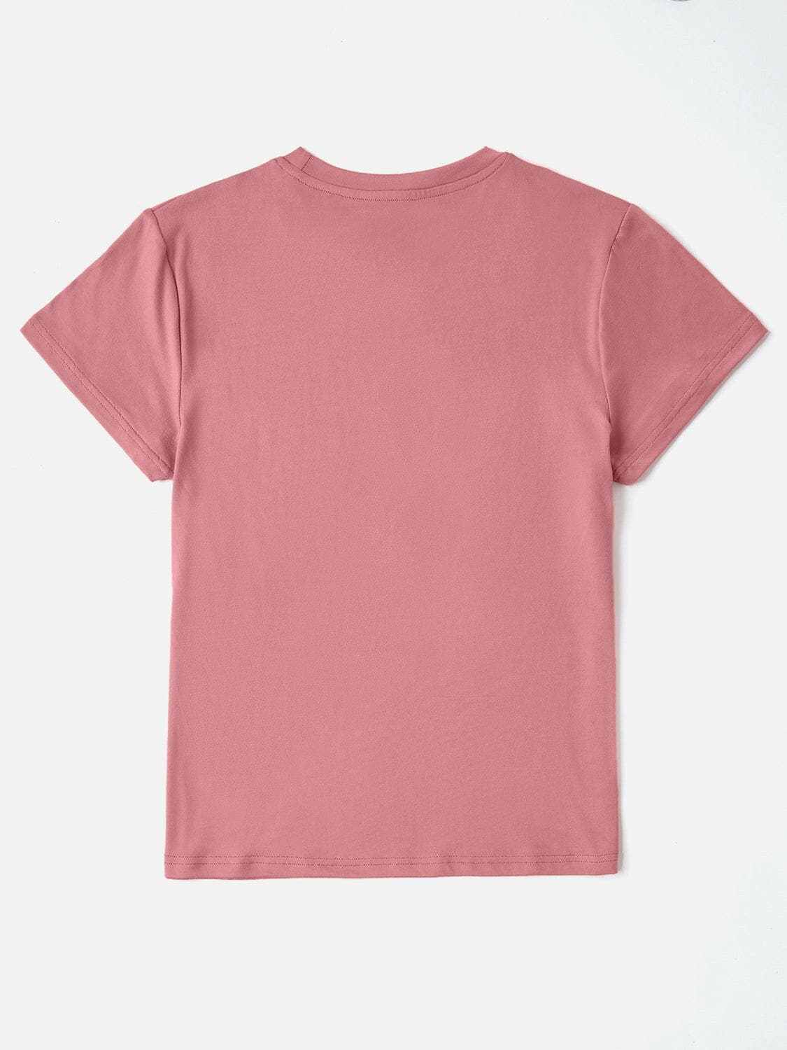 Trendsi Graphic Tee Women's Soft Polyester Short Sleeve Casual Top Comfortable