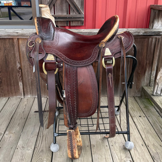 17" J.C.M. Smooth Ranch Saddle
