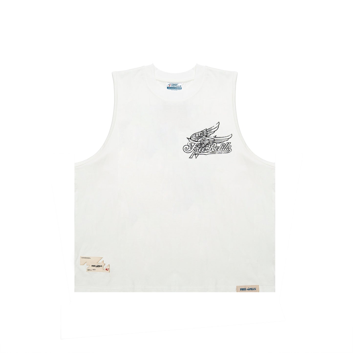 Service Cut-Off Tee - White