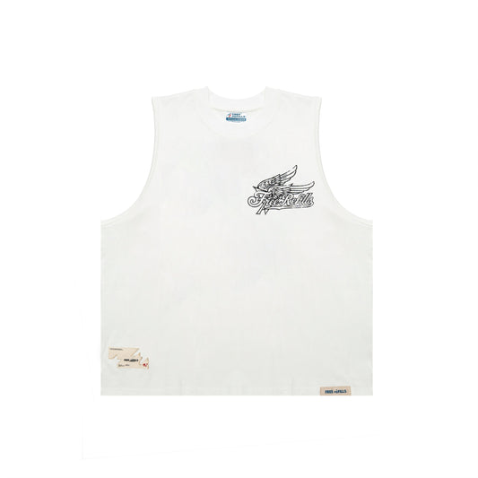 Service Cut-Off Tee - White