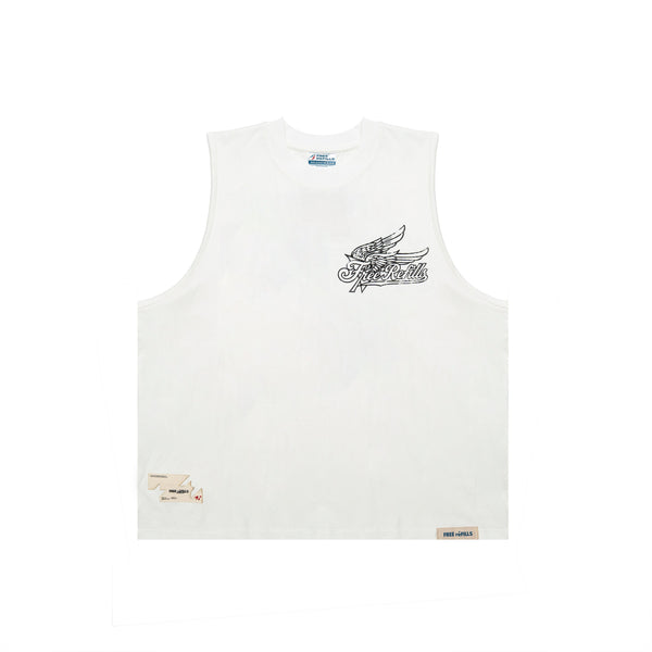 Service Cut-Off Tee - White