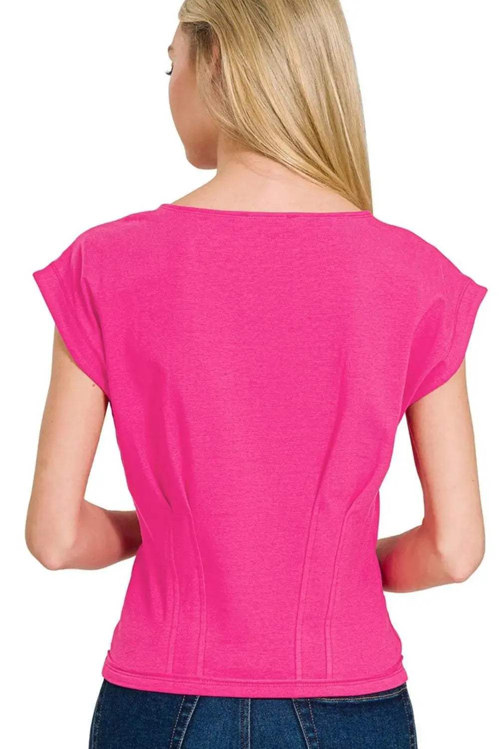 Women's T-Shirt - Gathered Waist - Everyday Soft & Comfy