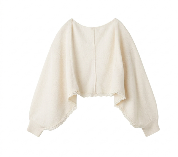 Katie J - Shay Shrug, Vintage White