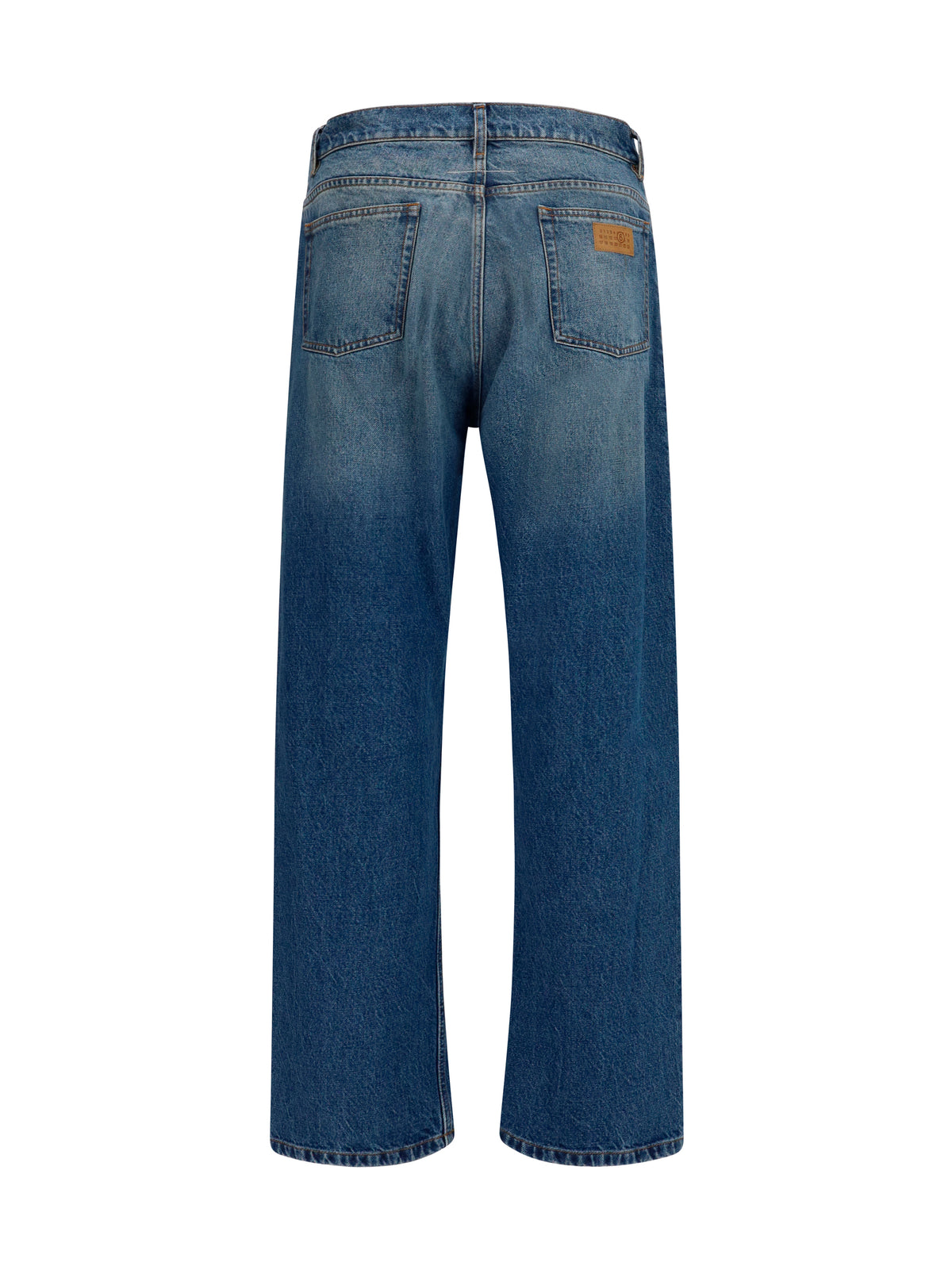 Straight-Leg Jeans Blue