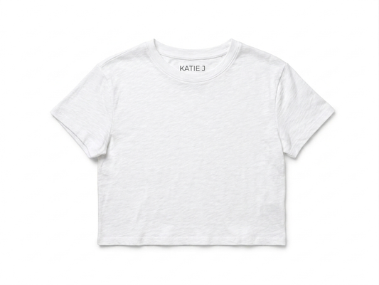 Katie J - Cotton T-Shirt, White