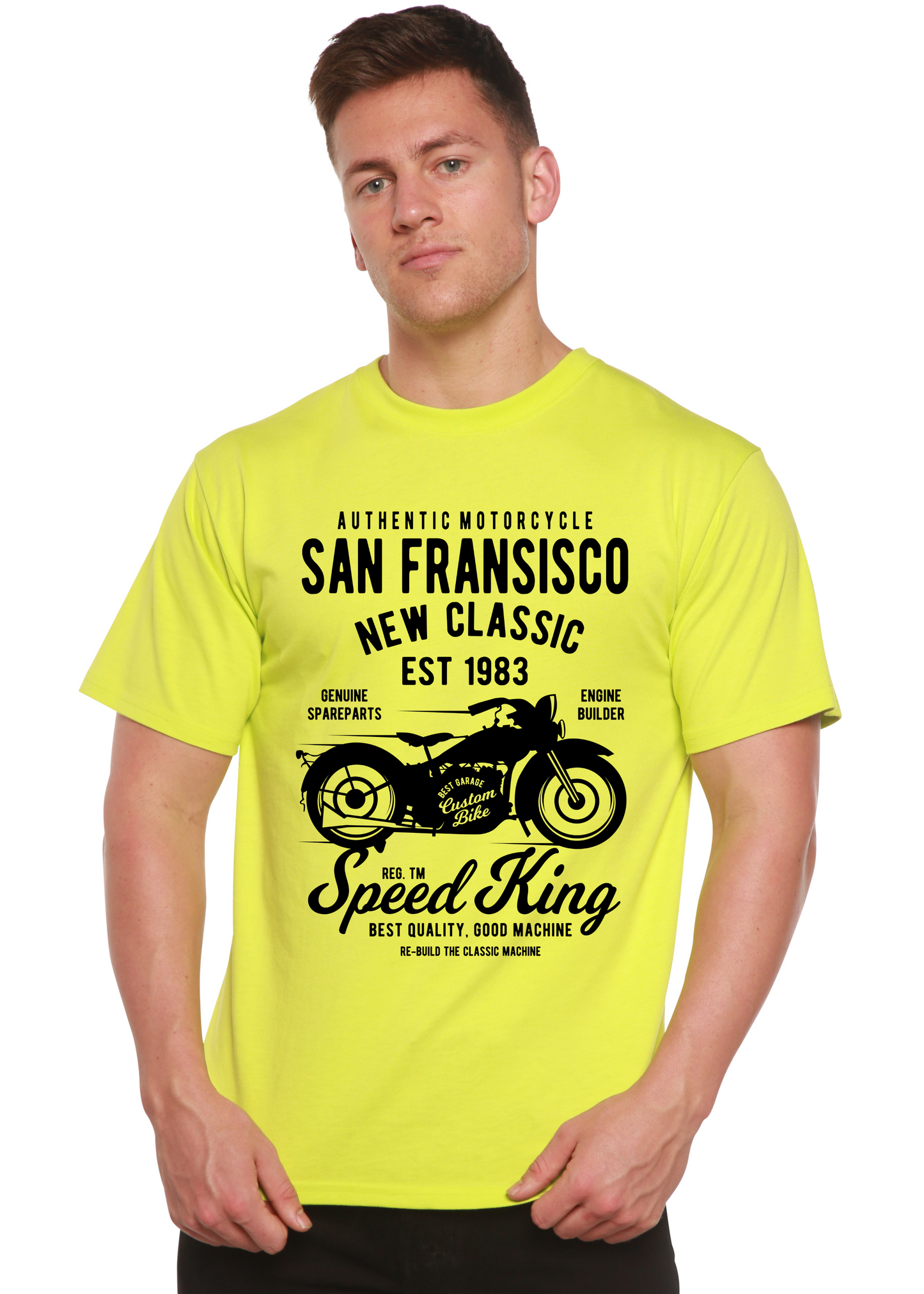 San Fransisco Spun Bamboo® Men's Bamboo Viscose/Organic Cotton Short Sleeve Graphic T-Shirt