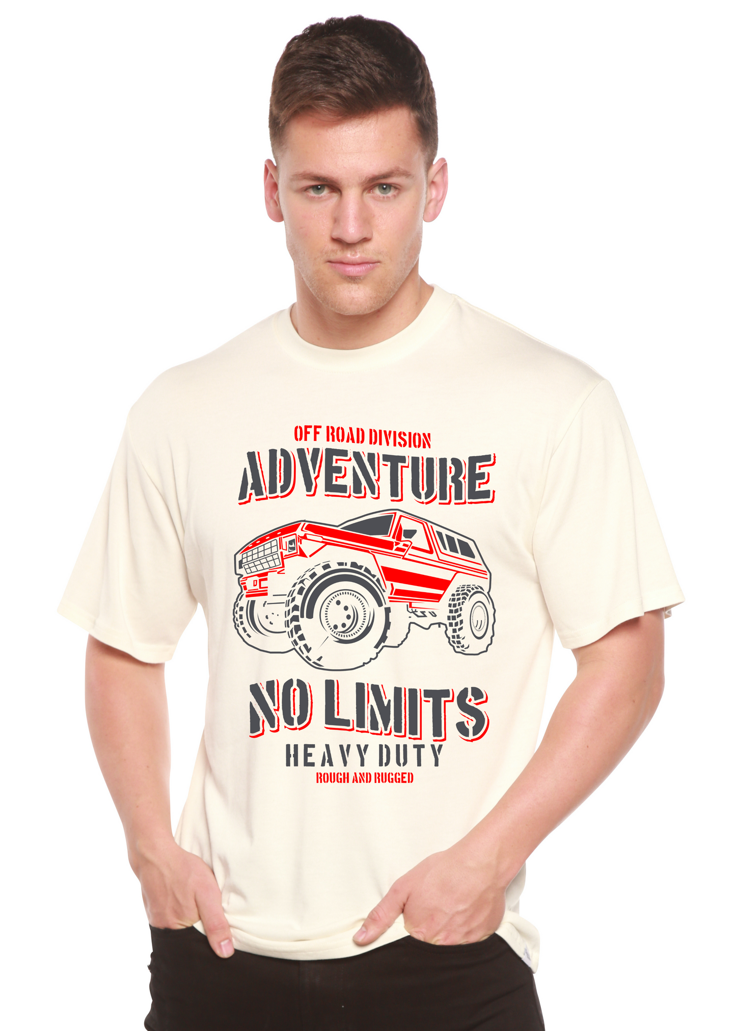 No Limits Spun Bamboo® Men's Bamboo Viscose/Organic Cotton Short Sleeve Graphic T-Shirt