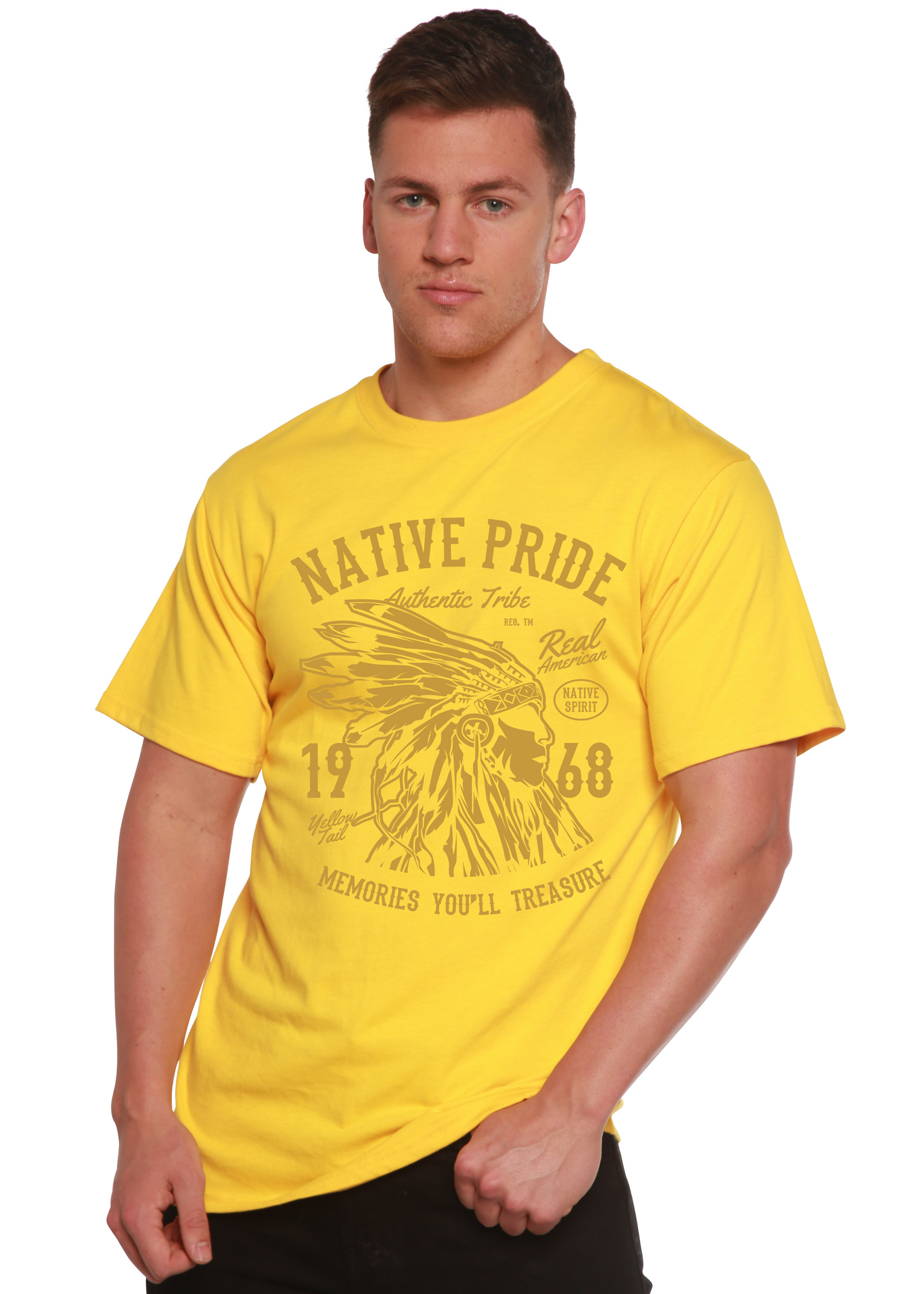 Native Pride Spun Bamboo® Men's Bamboo Viscose/Organic Cotton Short Sleeve Graphic T-Shirt