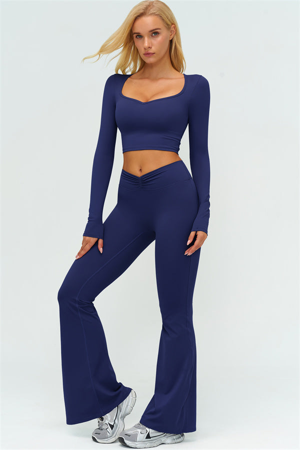 The Lushness Long Sleeve Crop top