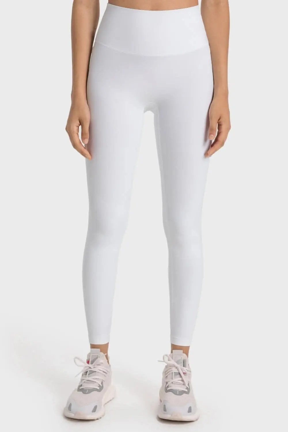 Trendsi High-rise yoga leggings with wide waistband