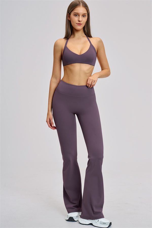 The Zestful Sports Bra Flared Leggings 2-Piece Set