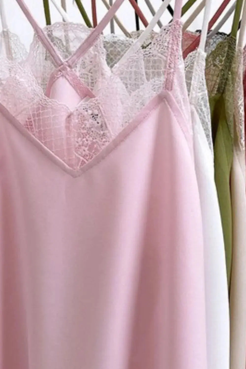 Lace Cami Tank Top - Delicate Lace Trim - Cute & Comfy