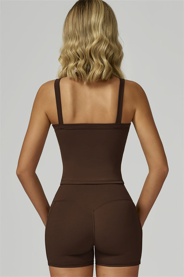 The Flourish Crop Tank Shorts 2-Piece Set
