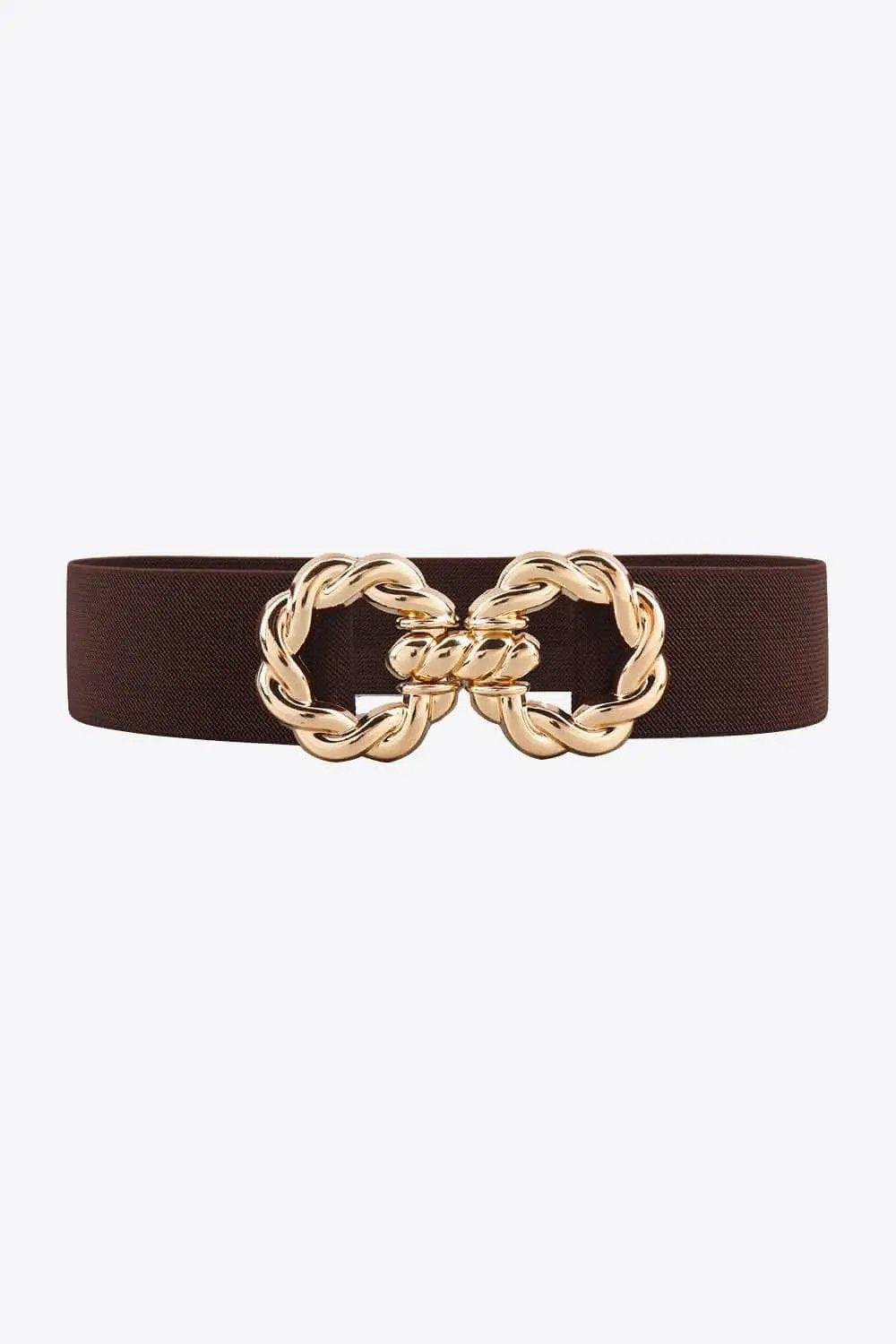 Trendsi Elastic belt with zinc alloy buckle