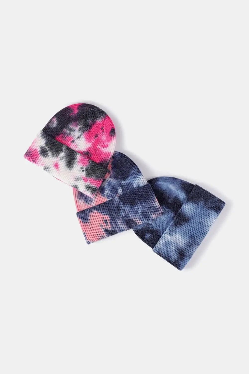 Beanie Hat - Colorful Tie-Dye - Knit
