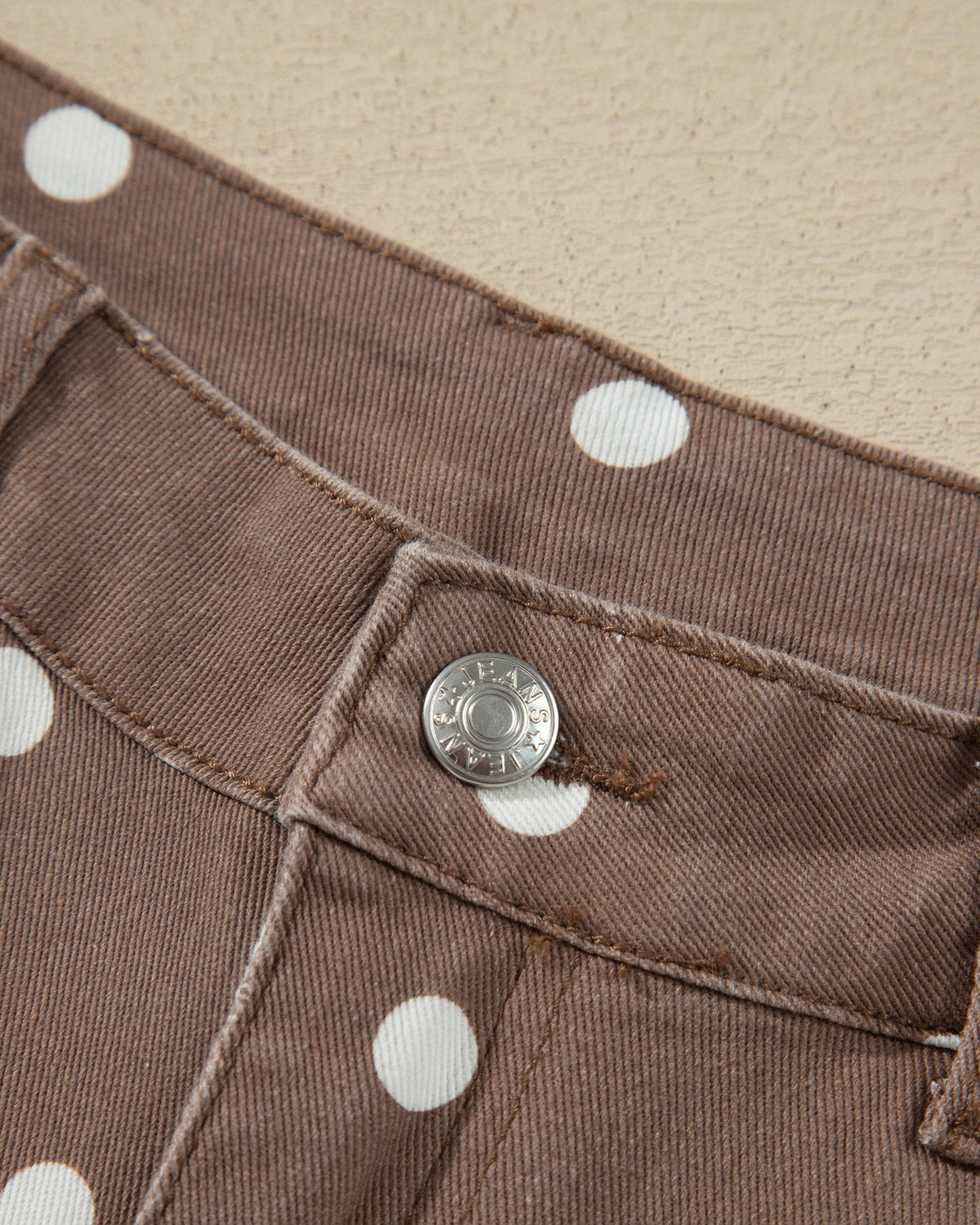 Dallas Polka Dot Print Barrel Jeans