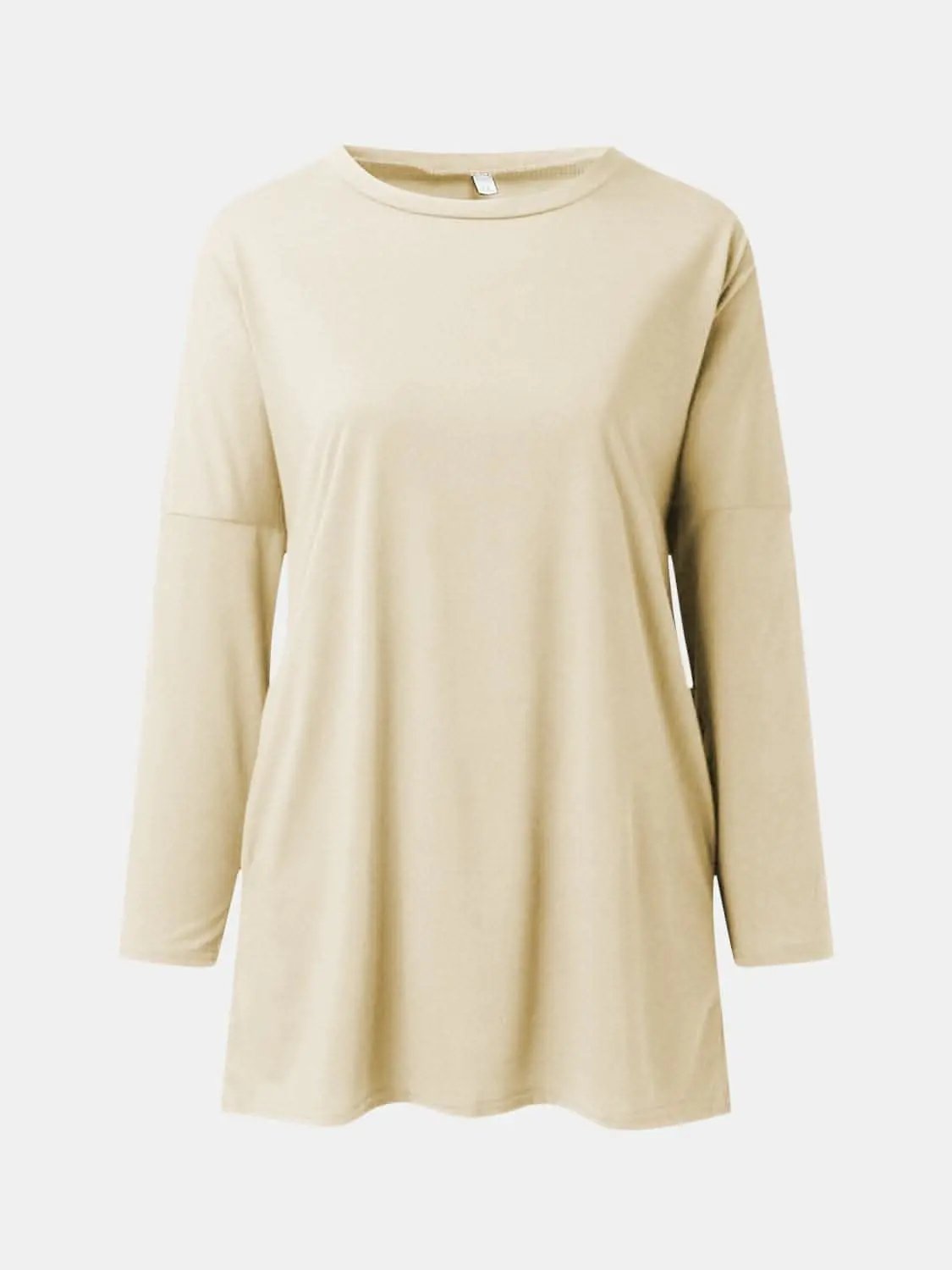 Trendsi Pocketed long sleeve tee - chic style