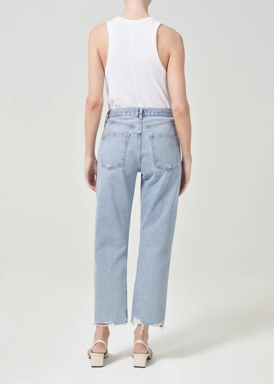 Agolde 90's crop pant in nerve (organic cotton)