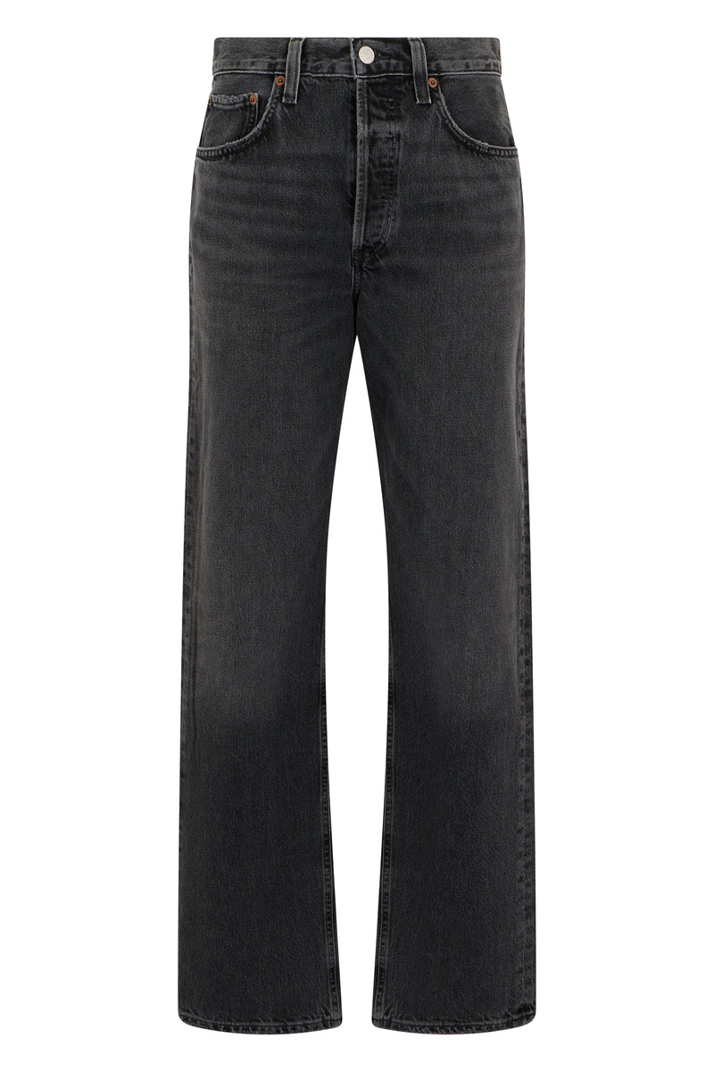 Straight-Leg Jeans Black