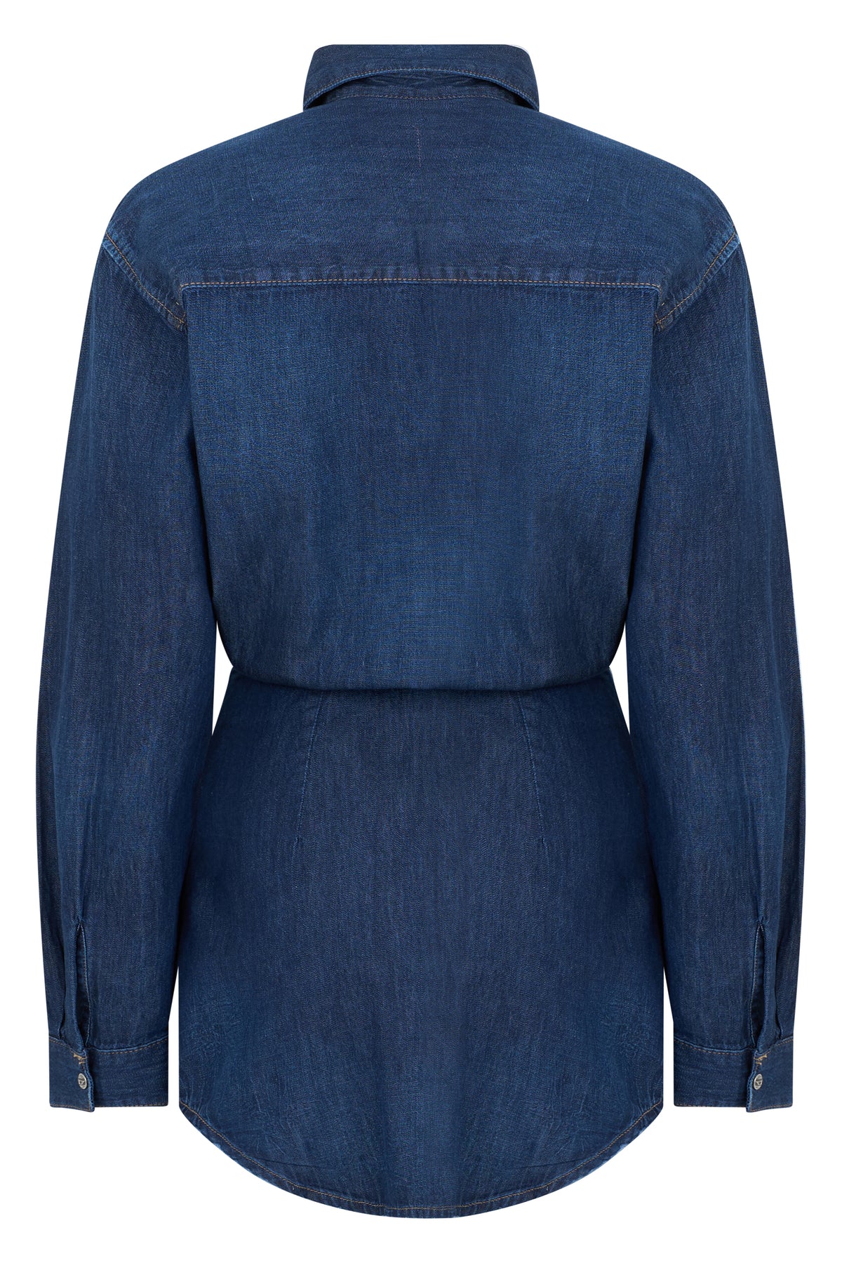 Denim Jacket With Belt