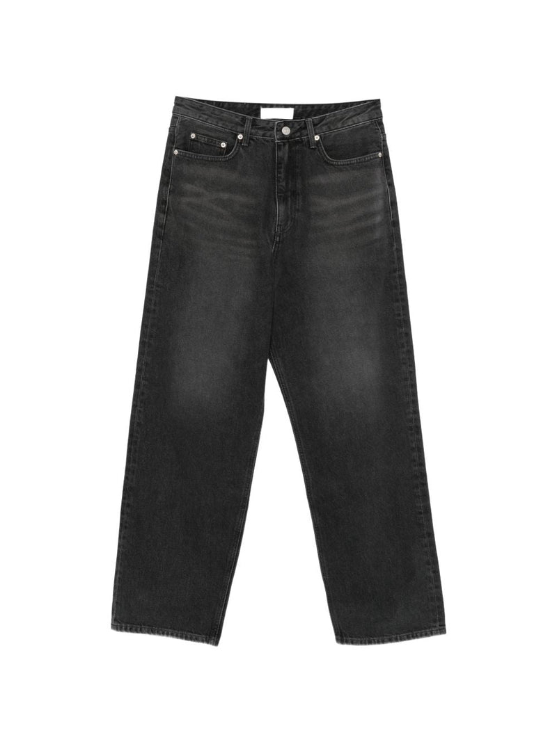 Straight-Leg Jeans Black