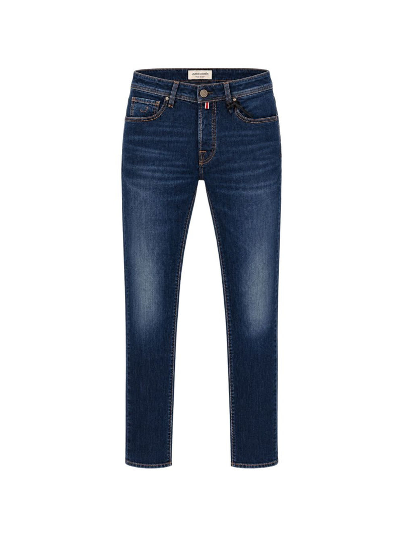 Straight Leg Blue Jeans