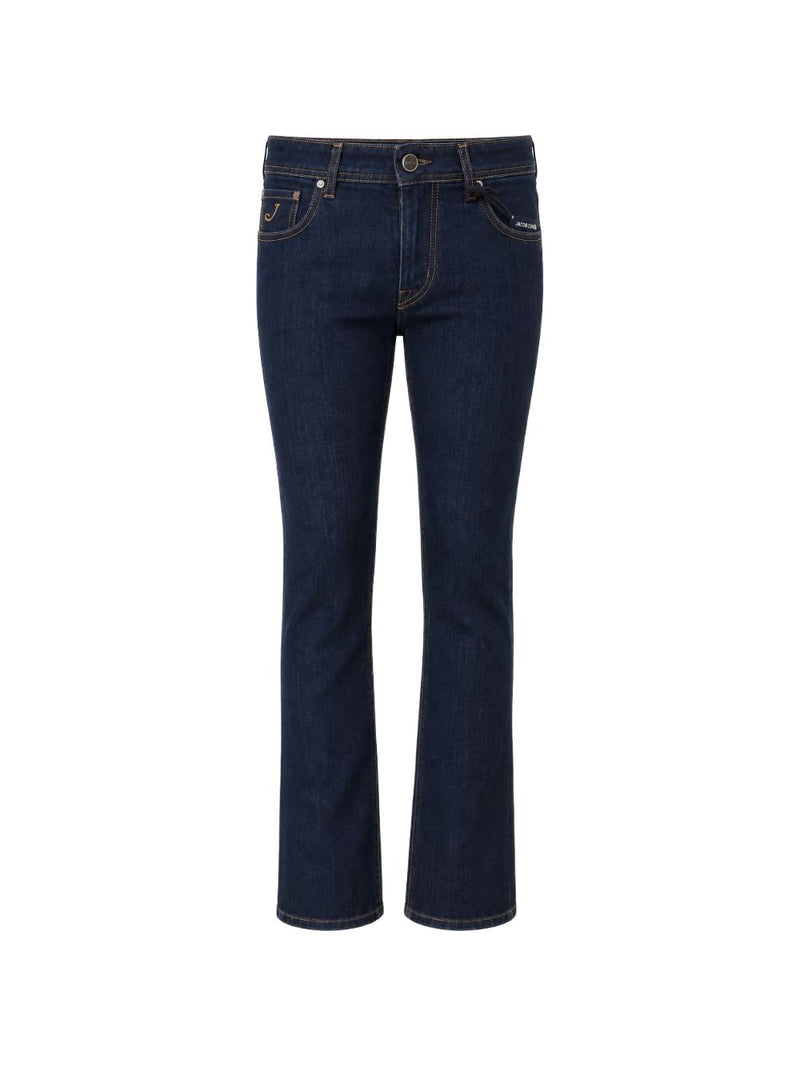 Slim-Fit Jeans in Blue Cotton
