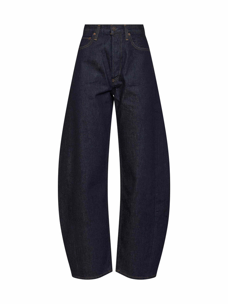 Luna High-Rise Pieced Taper Jeans