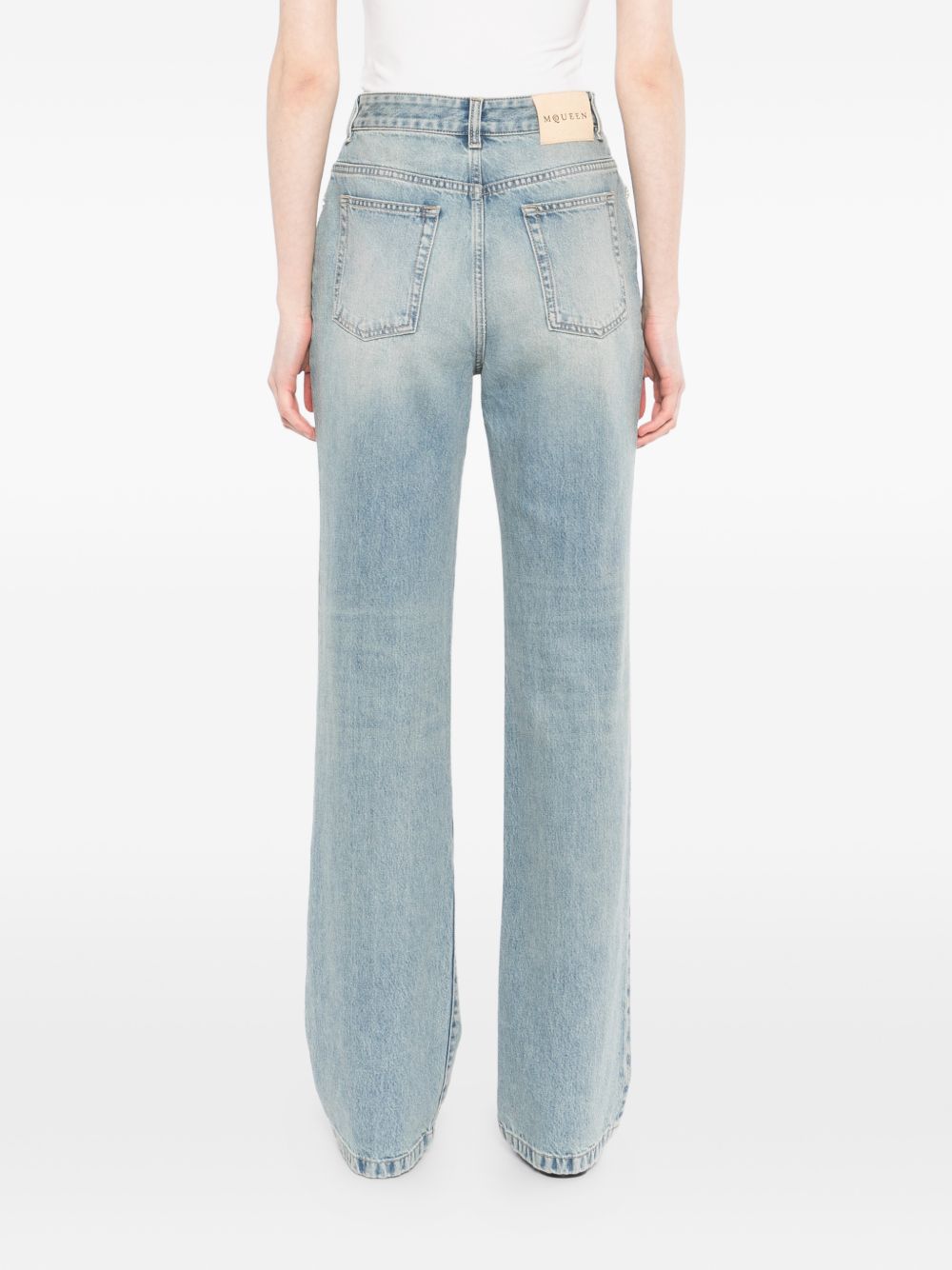 Jeans Straight-Leg Light Blue