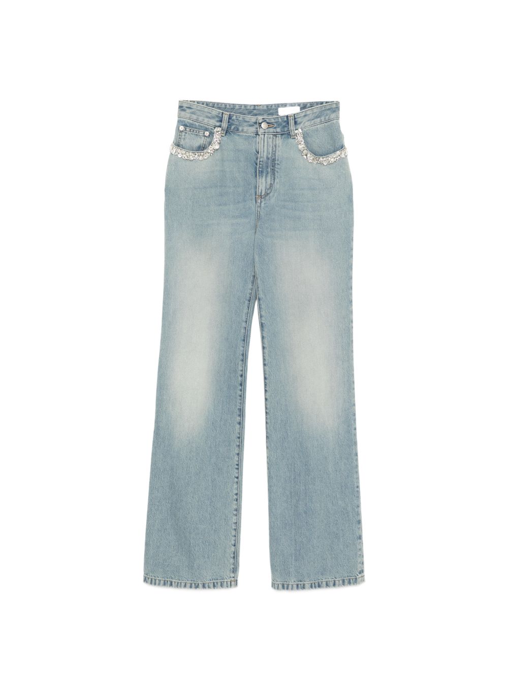 Jeans Straight-Leg Light Blue