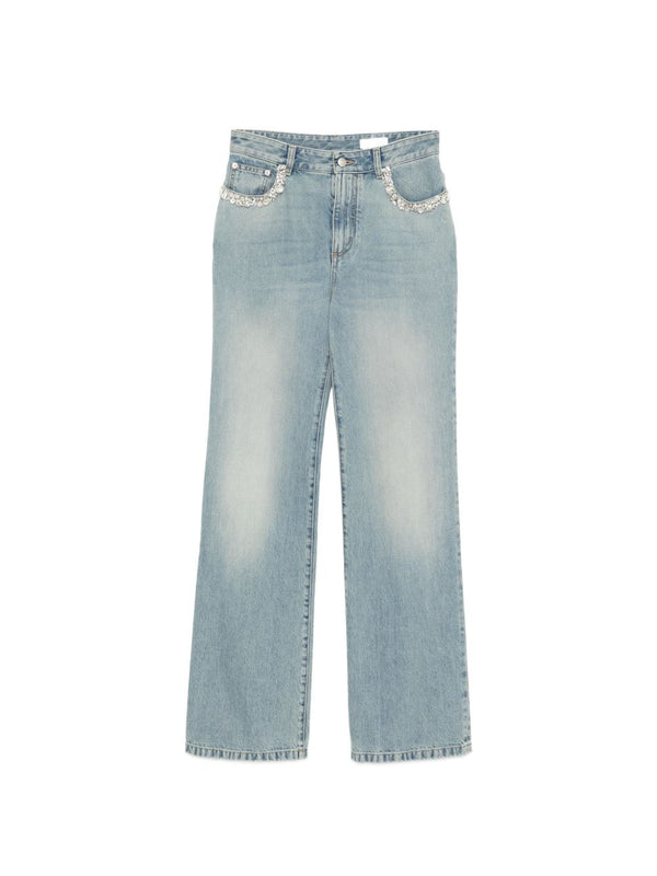 Jeans Straight-Leg Light Blue