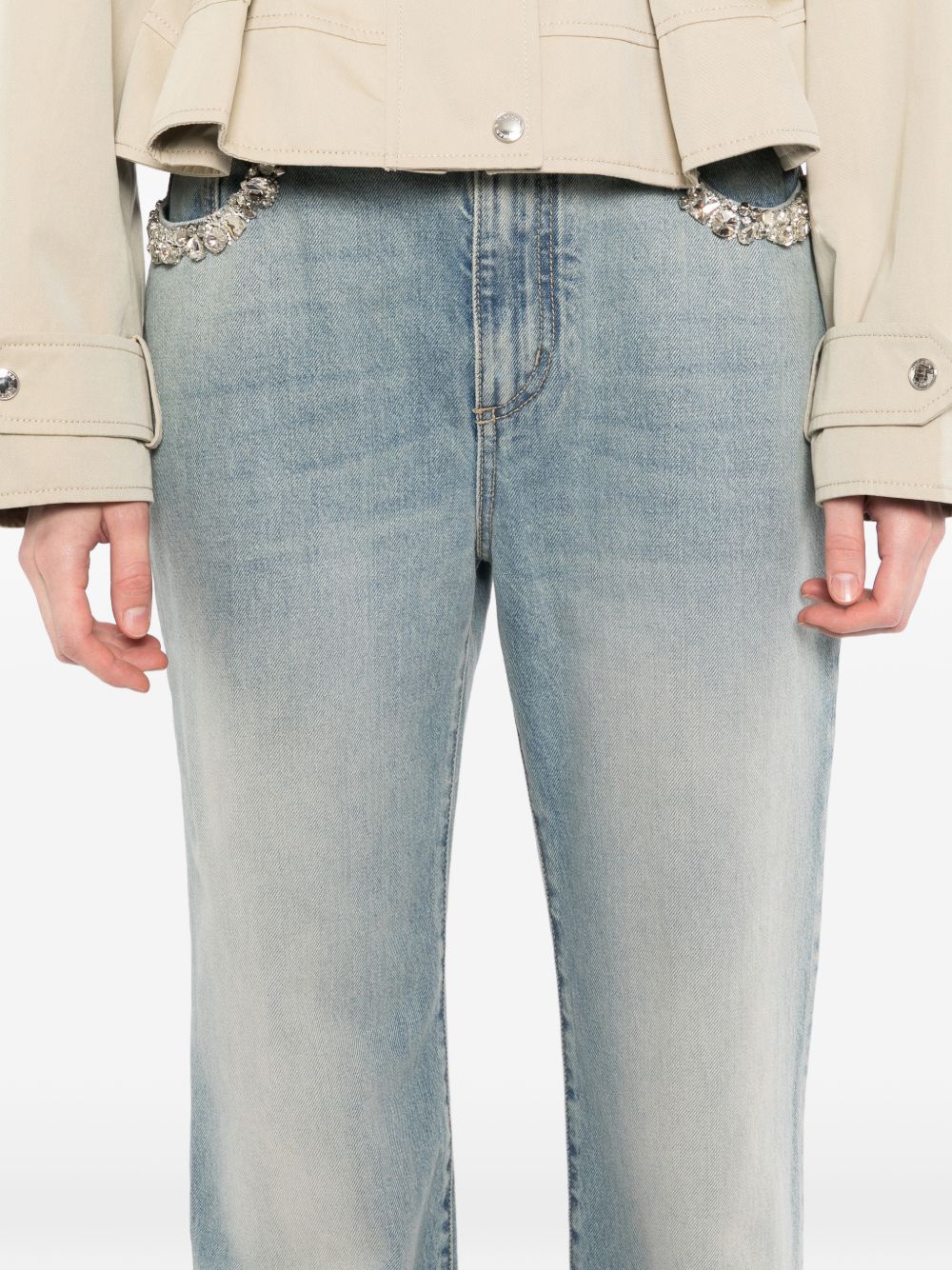 Jeans Straight-Leg Light Blue
