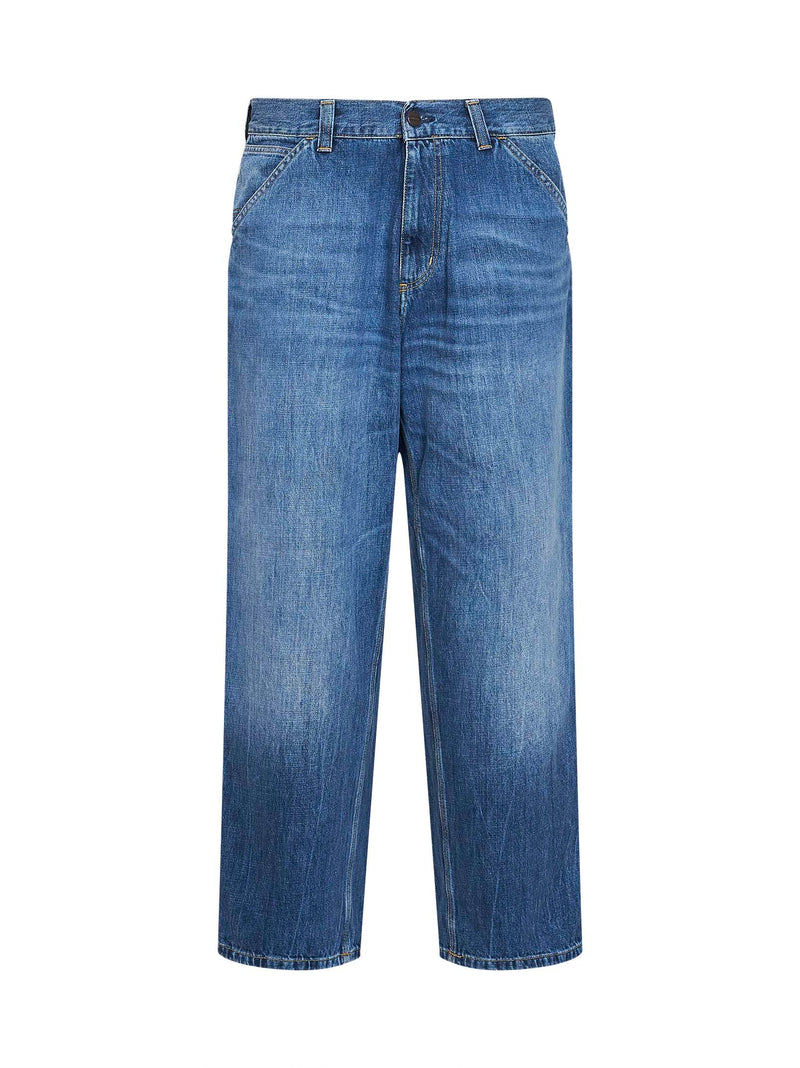 Single Knee Jeans in Blue