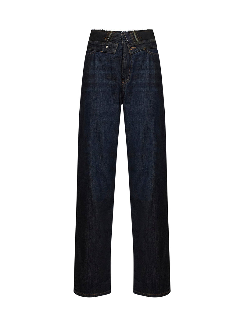 Five-Pocket Jeans With Double Waistband