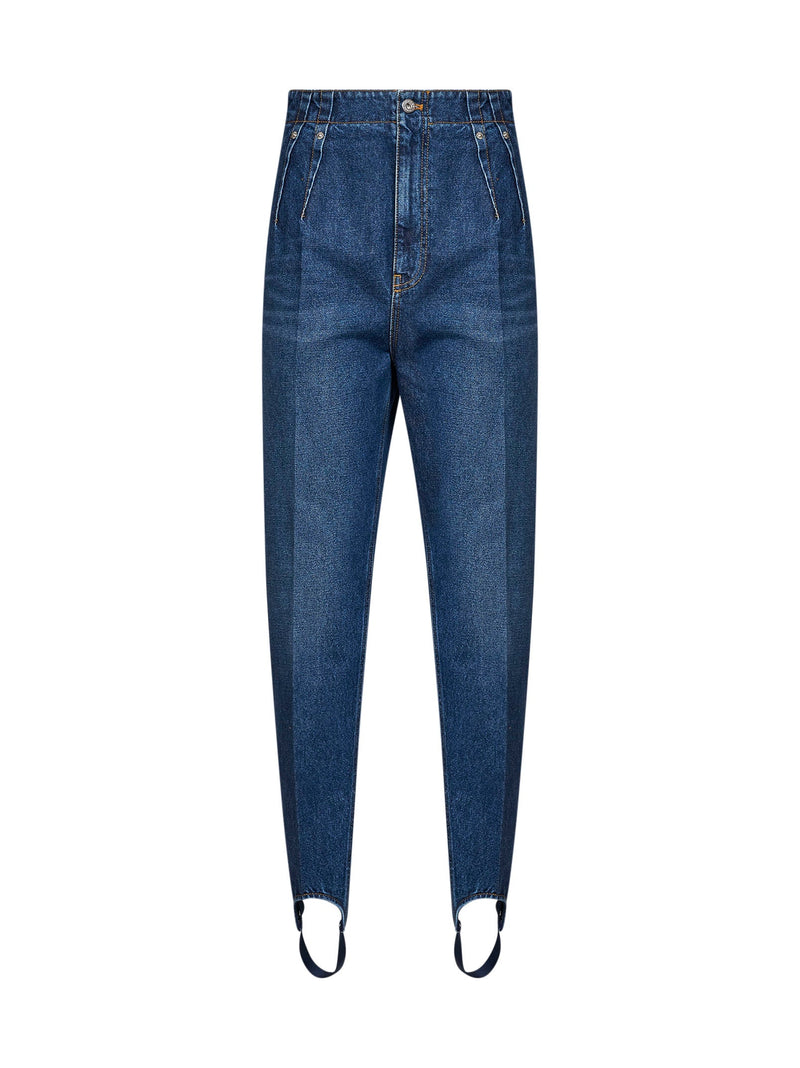 Cigarette Jeans With Stirrups