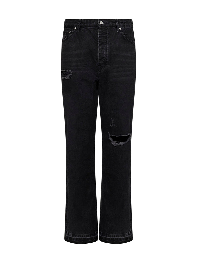 Heaton Jeans in Black Cotton