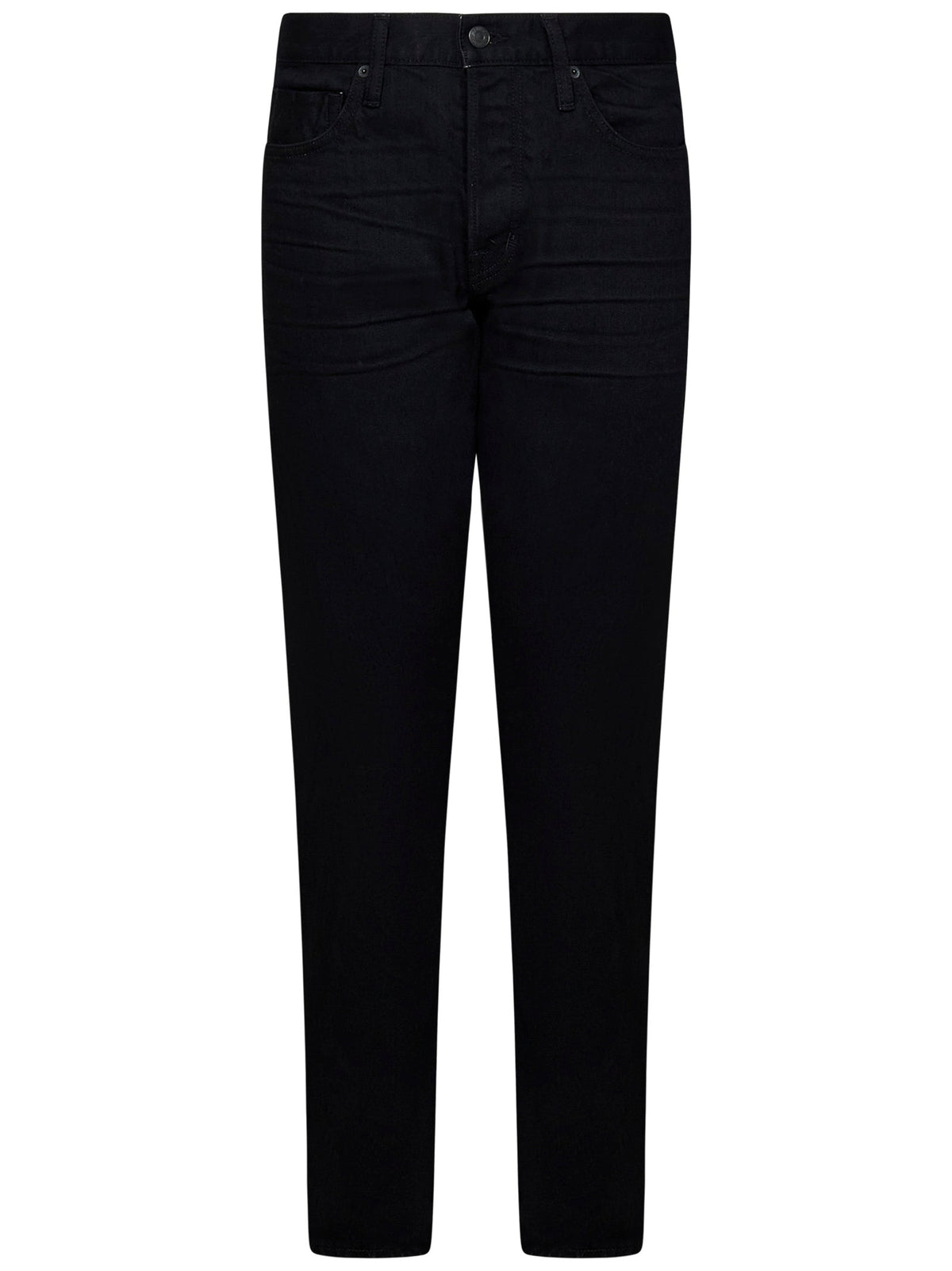 Slim Jeans in Washed Black