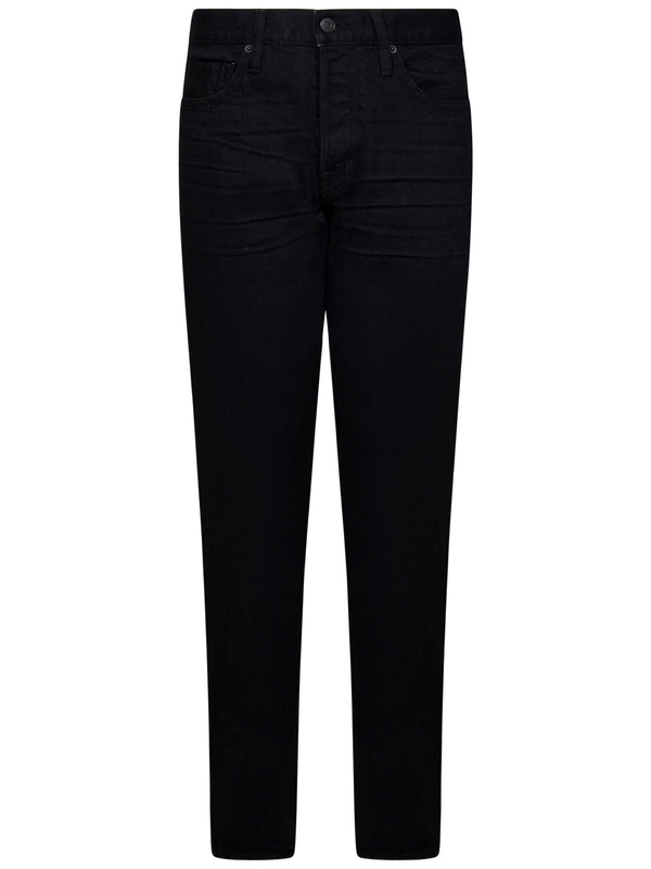 Slim Jeans in Washed Black