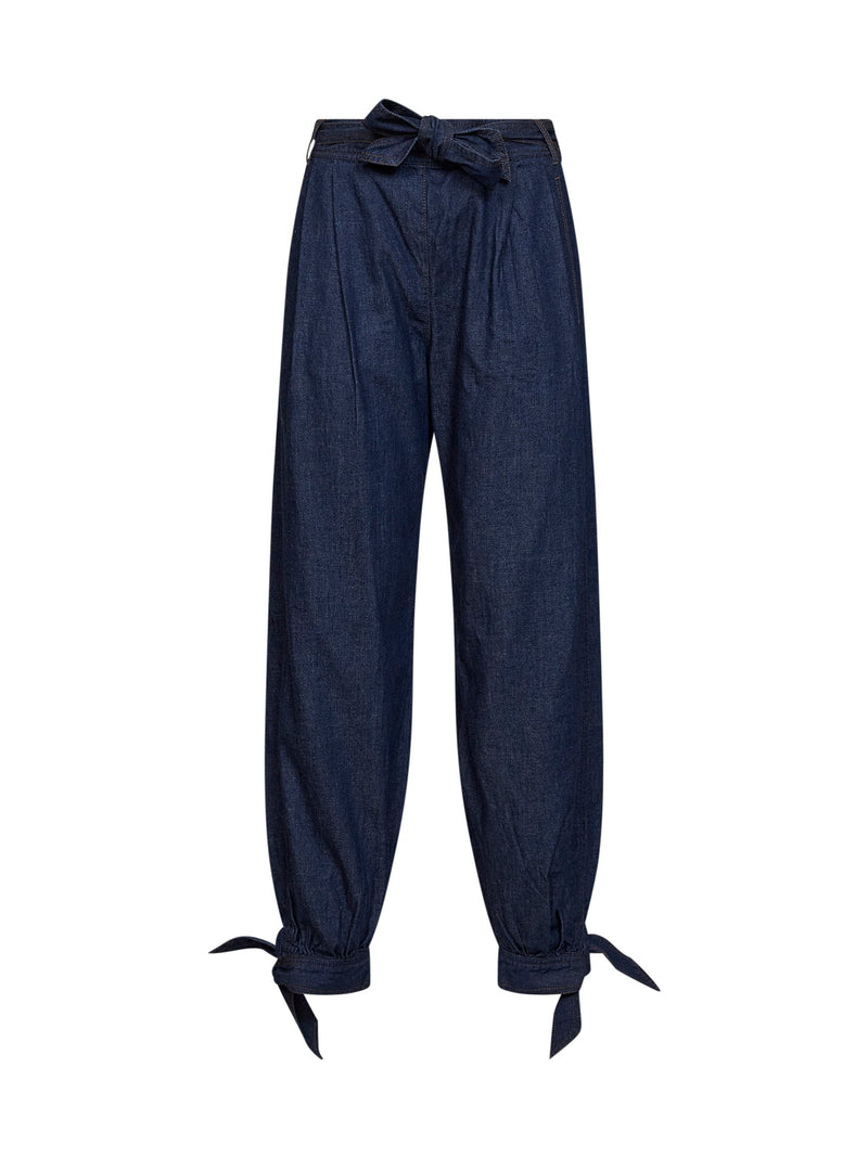 Aster Harem Trousers in Denim