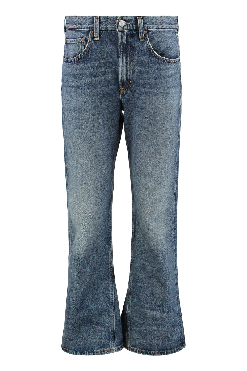 Flared Jeans in Stencil Shade