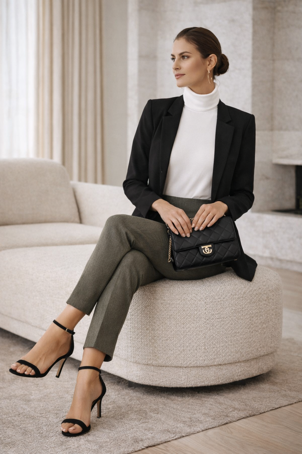 Krazy Larry P507 Pull on Pant - Olive Ash