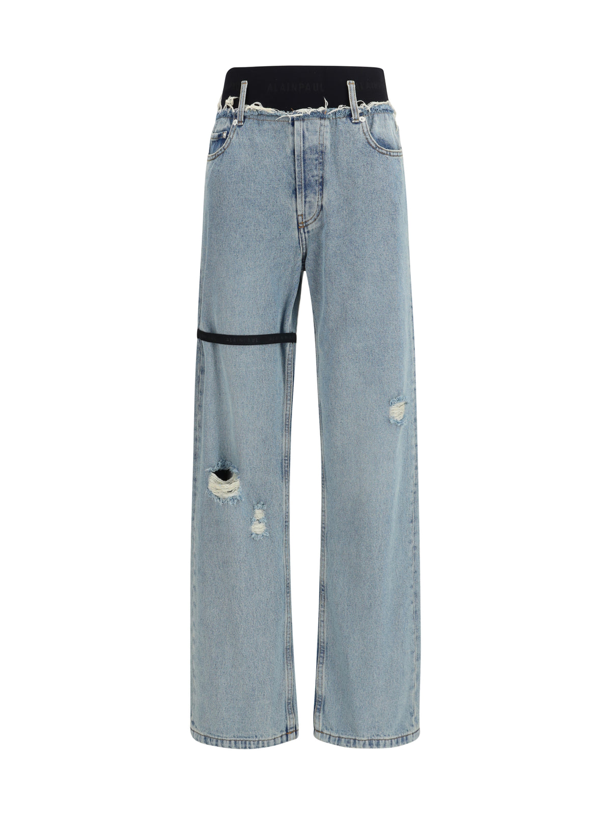 High-Waisted Jeans Blue Wash