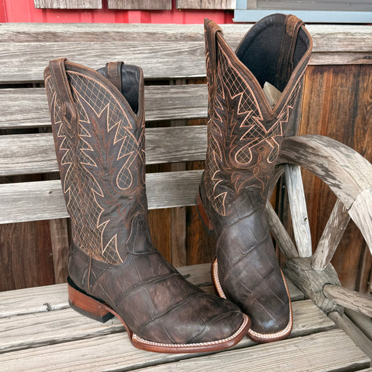 Brown Nubuck Alligator | Stetson Mens