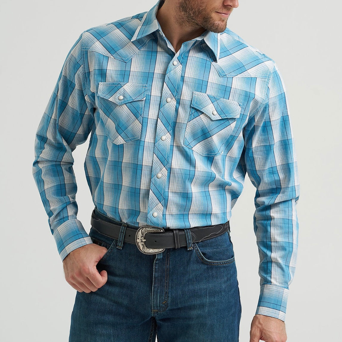 Blue Plaid 20X | Wrangler Mens