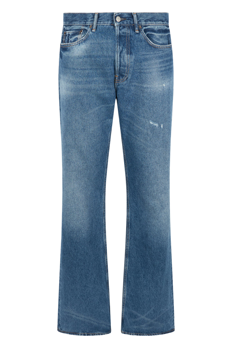 Jeans Wide-Leg Organic Cotton Mid Blue